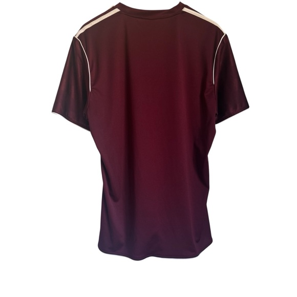 Adidas Men’s Maroon Short Sleeve Performance Shirt with Jersey Material Size XL - Picture 8 of 10